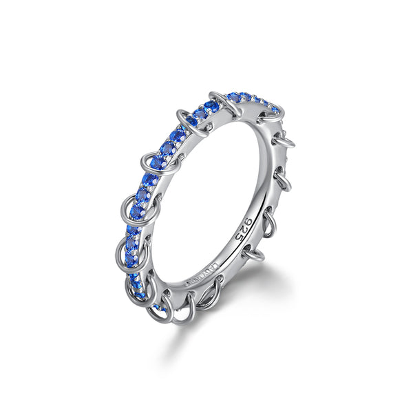 LADY PERLA™ Circle Structure 925 Sterling Silver Ring