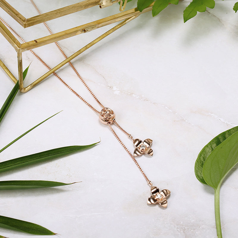 MADREPERLA™ Forest Flower Adjustable  Necklace