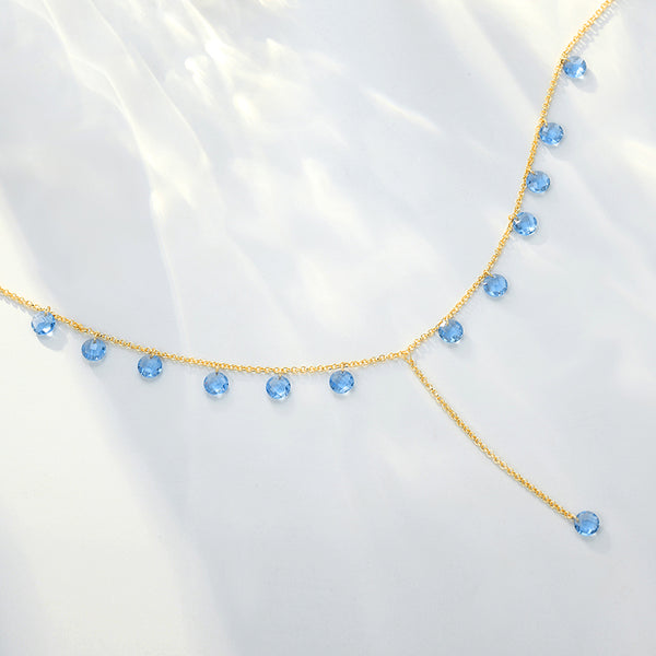 MADREPERLA™ Summer Love Blue Gem Necklace