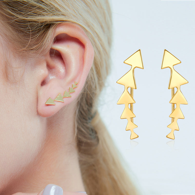 MADREPERLA™ Office Lady Hecate Triangle Earrings