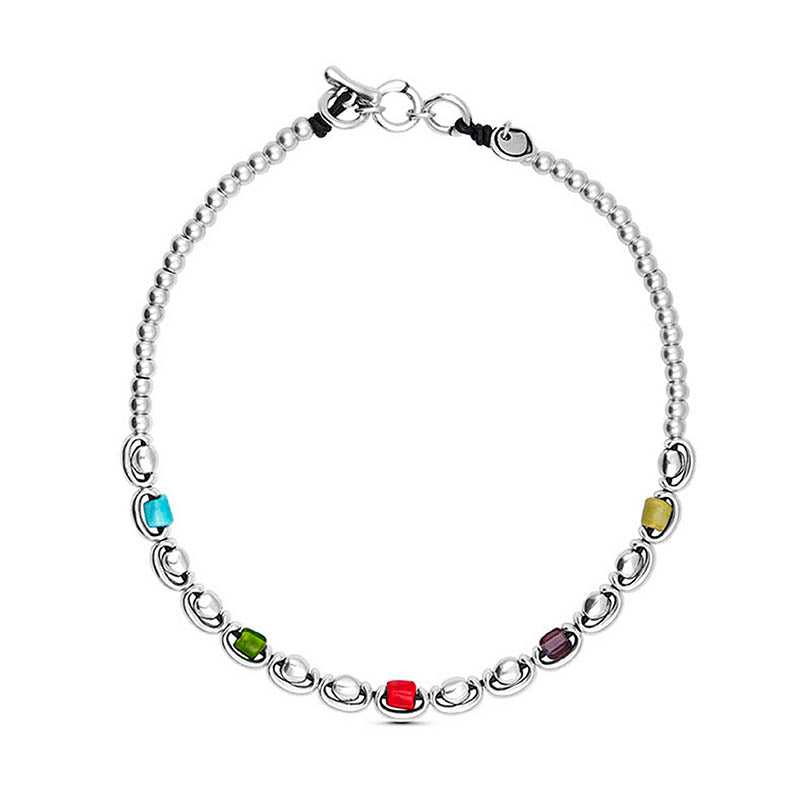 CICLÓN™ Silverware Amy Necklace with Coloured Stones