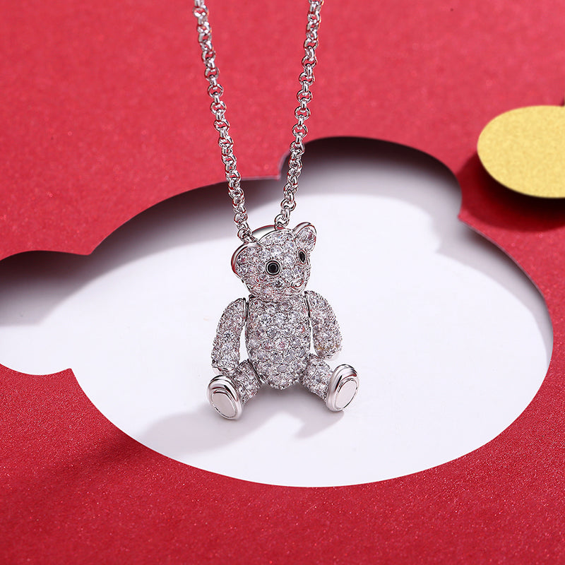 MADREPERLA™ Lebear Smith Bear Brooch Necklace