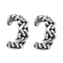 CICLÓN™ Sterling Silver Half Hoop Earrings for Women