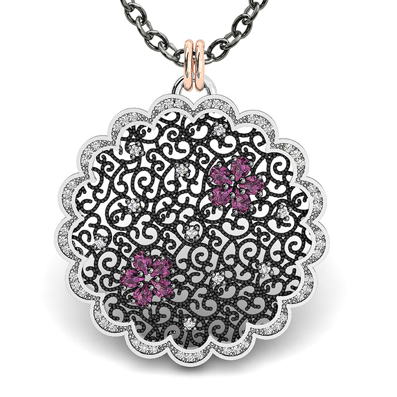 BOHEMME™ Flowers & Filigree 18K Gold Over Sterling Silver Necklace