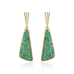 LADY PERLA™ Seaweed Series 925 Sterling Silver Drop Earrings