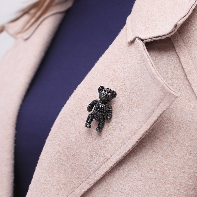 MADREPERLA™ Lebear Arrogant Bear Brooch Necklace