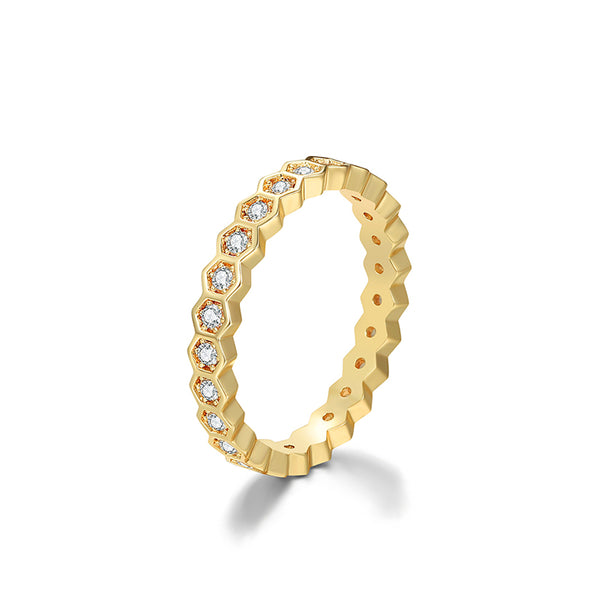 MADREPERLA™ Gold Pave Diamond Ring