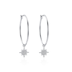 MADREPERLA™ Starry Night Moon and Star Earrings