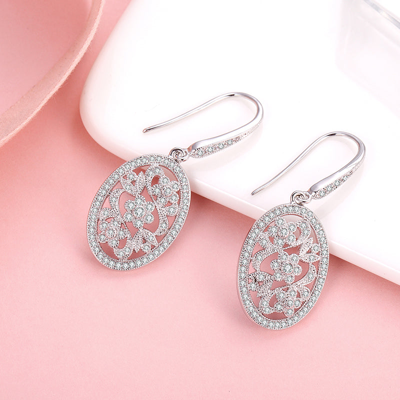 MADREPERLA™ Retro Court Flower Earrings