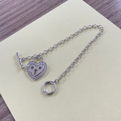 MADREPERLA™ Lock Heart Bracelet