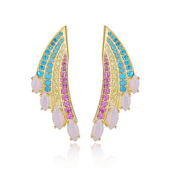 LADY PERLA™ Spring Rainbow 925 Sterling Silver Earrings