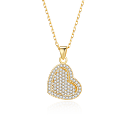 MADREPERLA™ Heart Diamond Pendant Necklace