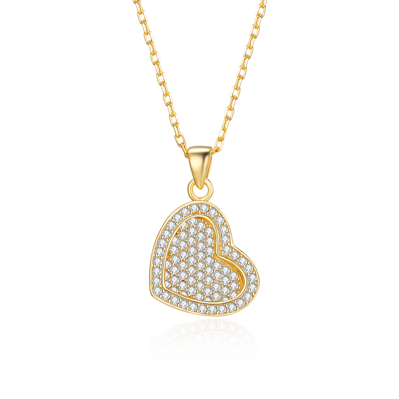 MADREPERLA™ Heart Diamond Pendant Necklace