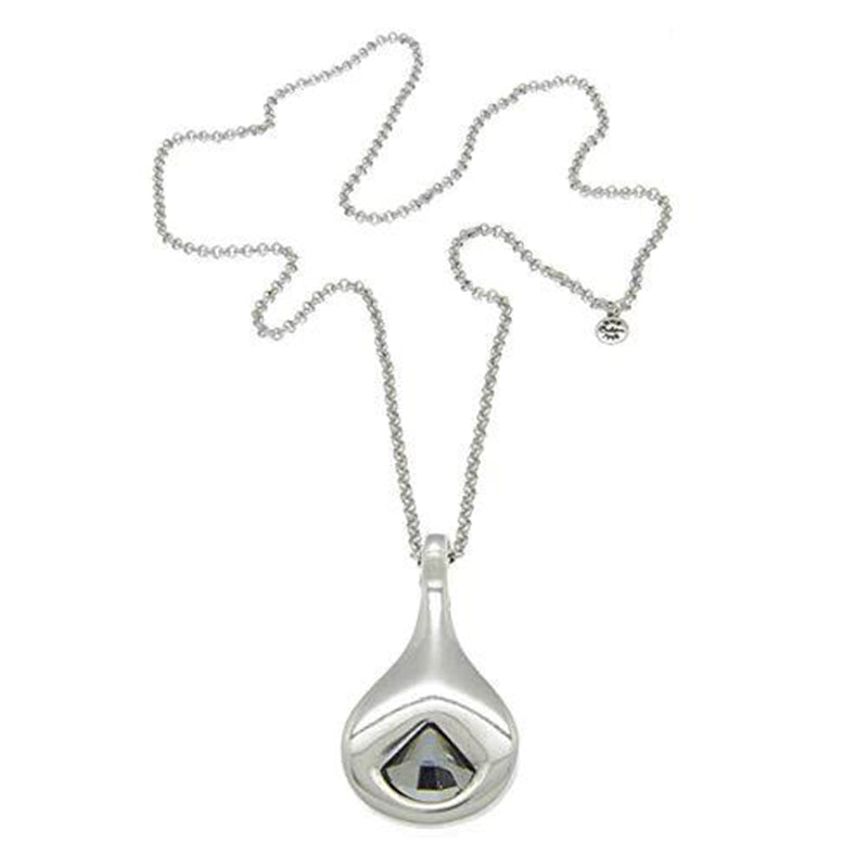 CICLÓN™ Emotion Long Chain Silver Crystal Necklace