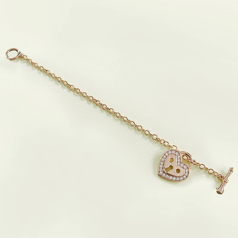 MADREPERLA™ Lock Heart Bracelet