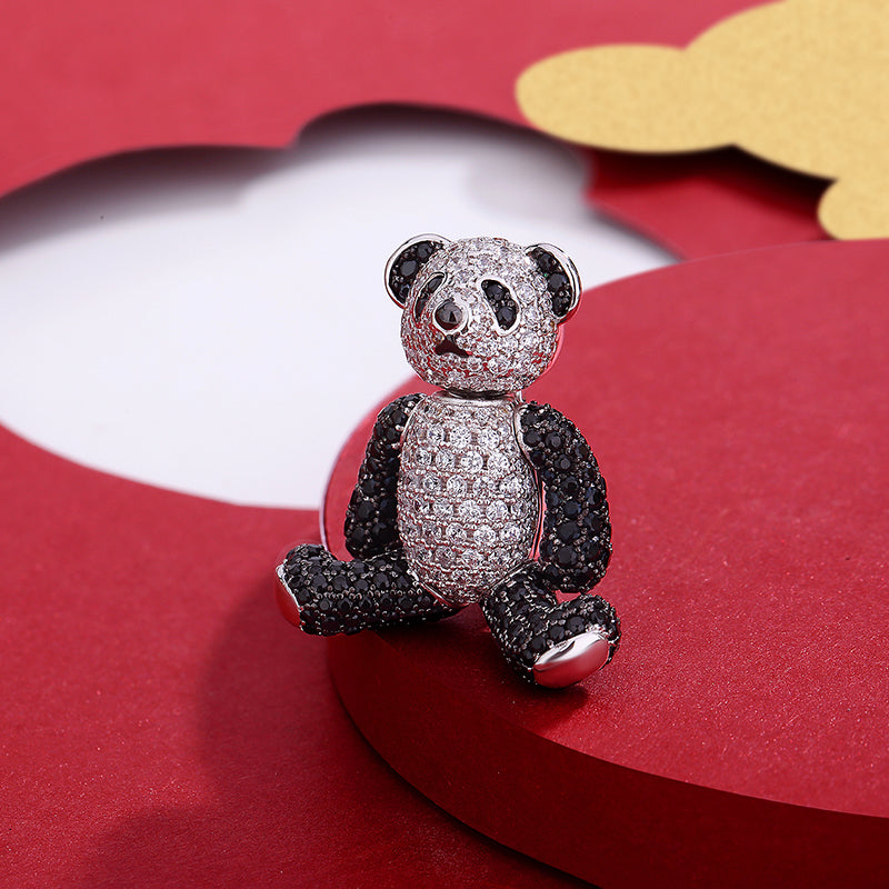 MADREPERLA™ Lebear Baby Bear Brooch Necklace