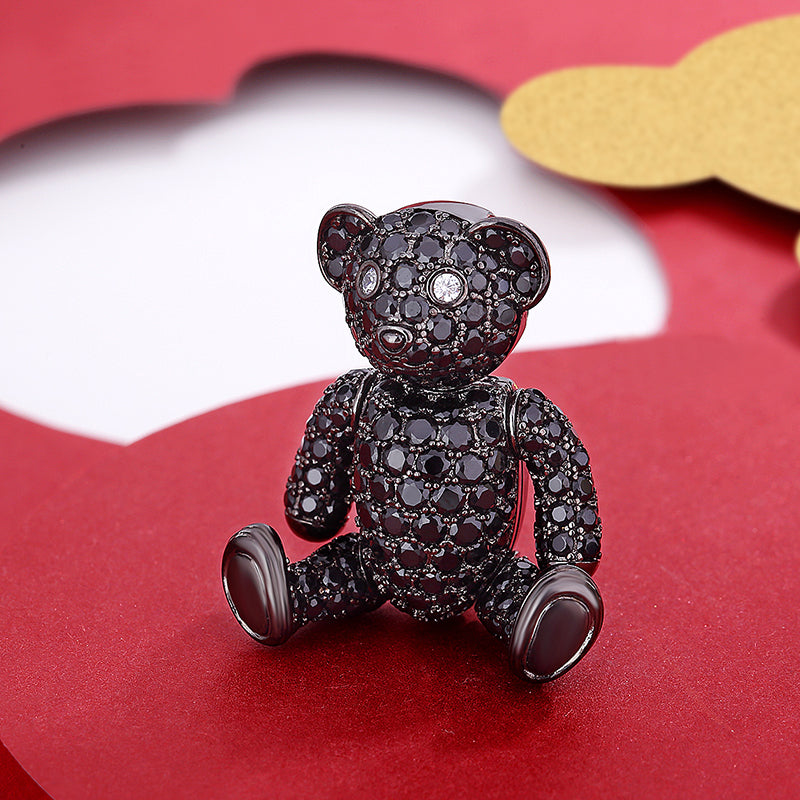 MADREPERLA™ Lebear Arrogant Bear Brooch Necklace