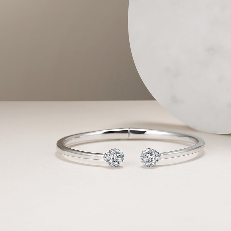 MADREPERLA™ Silver Ball-shaped Minimalist Bracelet