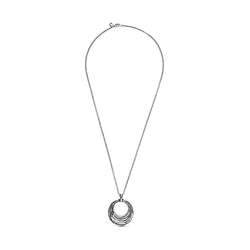 CICLÓN™ Silver Infinity Rings Pendant Circle Pendant Necklace