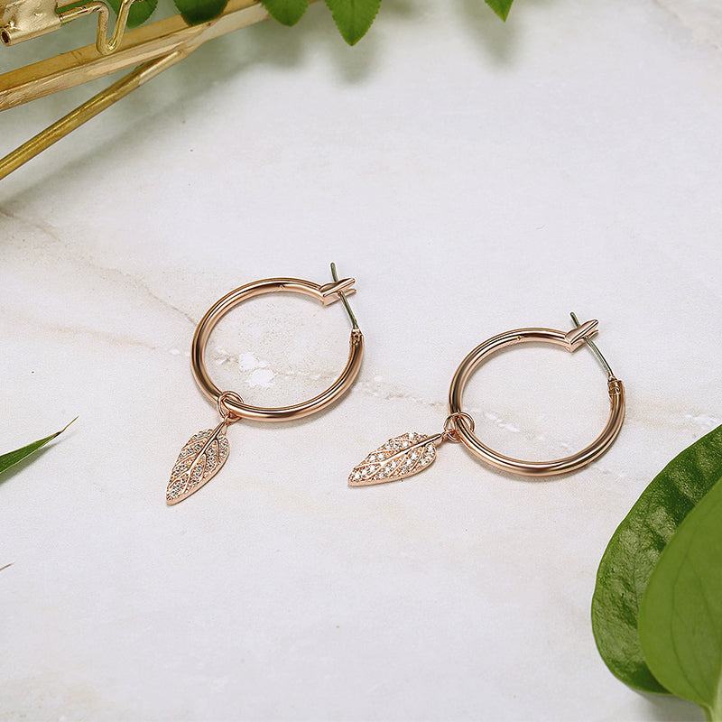 MADREPERLA™ Forest Leaf Earrings