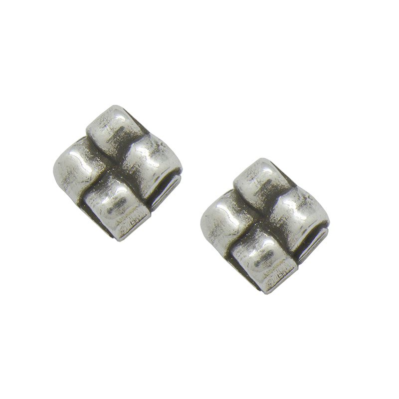 CICLÓN™ Essentials Silver Plated Metal Square Earrings