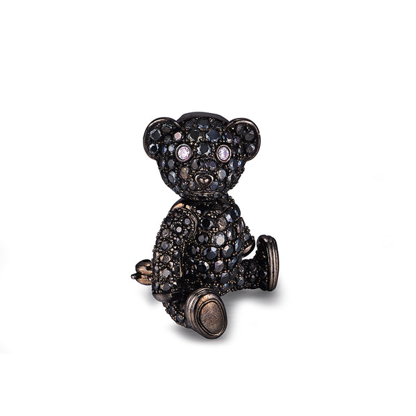 MADREPERLA™ Lebear Arrogant Bear Brooch Necklace