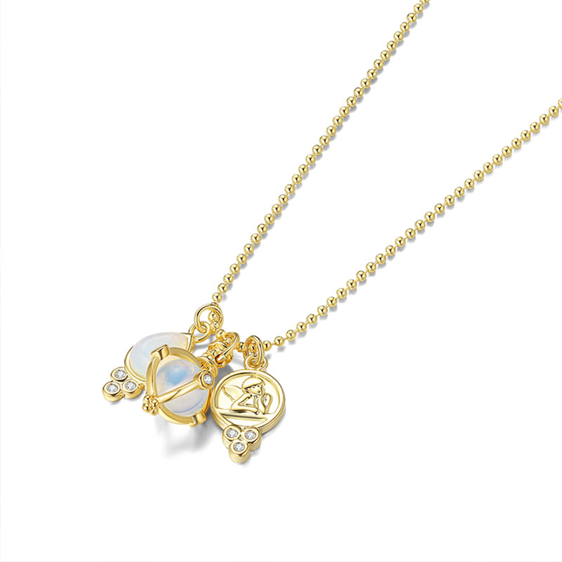 MADREPERLA™ Moonstone Rota Love Necklace