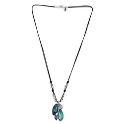 CICLÓN™ Abalone Sterling Silver Tear Shaped Drop Necklace