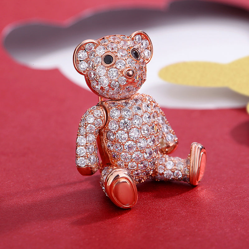 MADREPERLA™ Lebear Sherri Bear Brooch Necklace