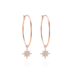 MADREPERLA™ Starry Night Moon and Star Earrings