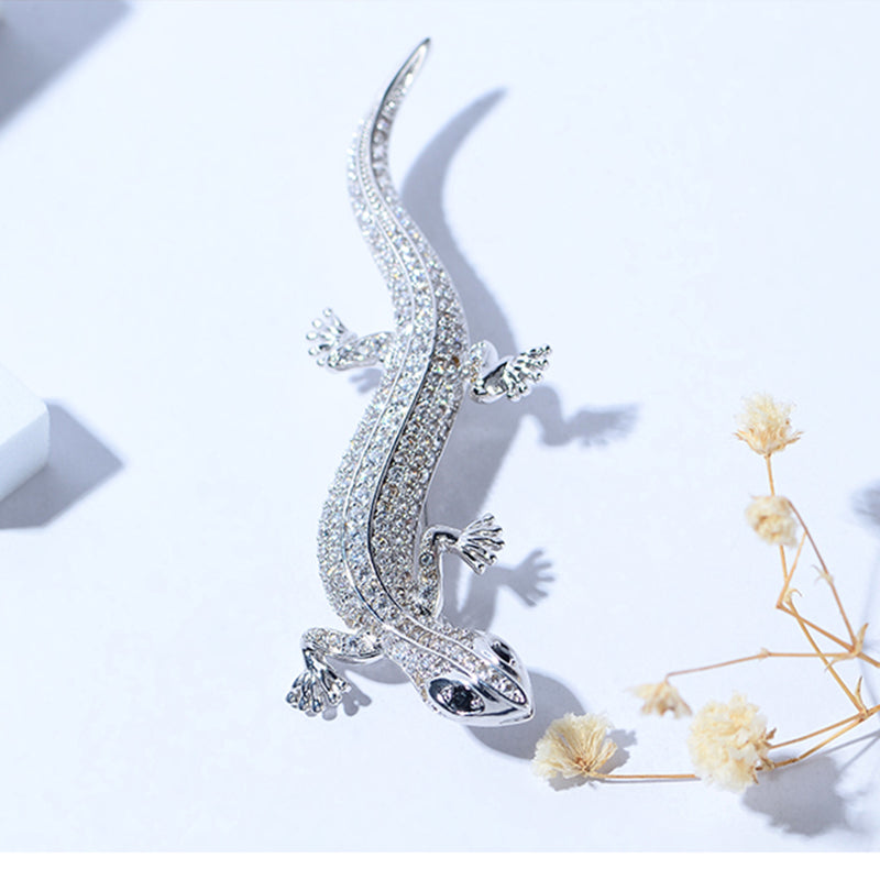 MADREPERLA™ Diamond Chameleon Nature Brooch