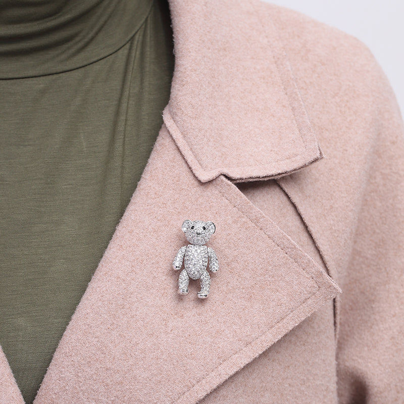 MADREPERLA™ Lebear Smith Bear Brooch Necklace