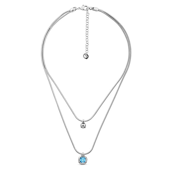 CICLON™  You And Me Crystal Double Layer Necklace