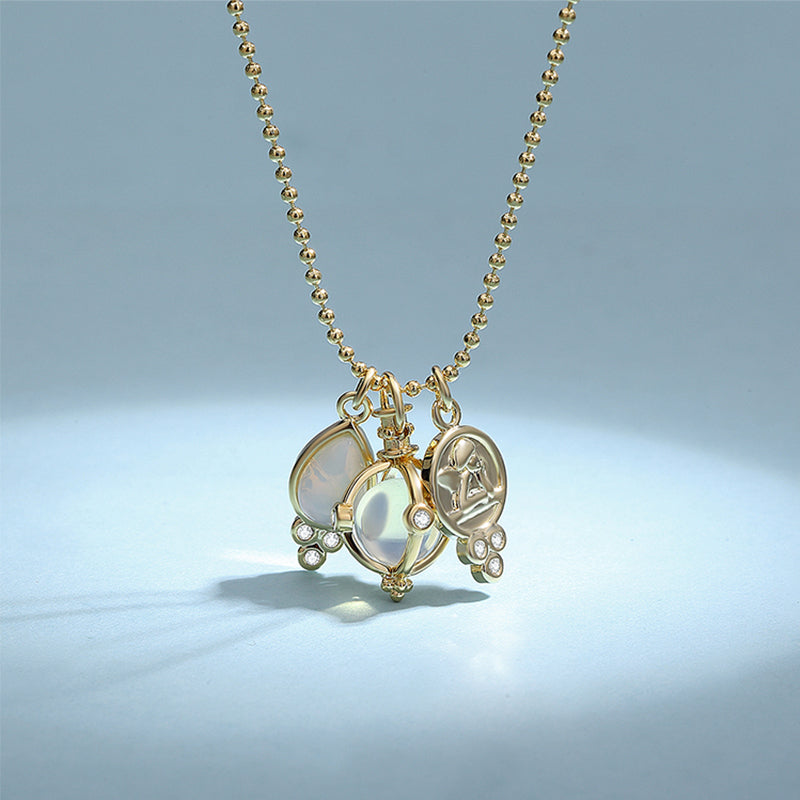 MADREPERLA™ Moonstone Rota Love Necklace