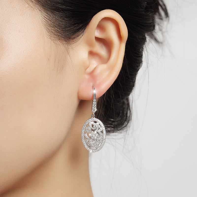 MADREPERLA™ Retro Court Flower Earrings