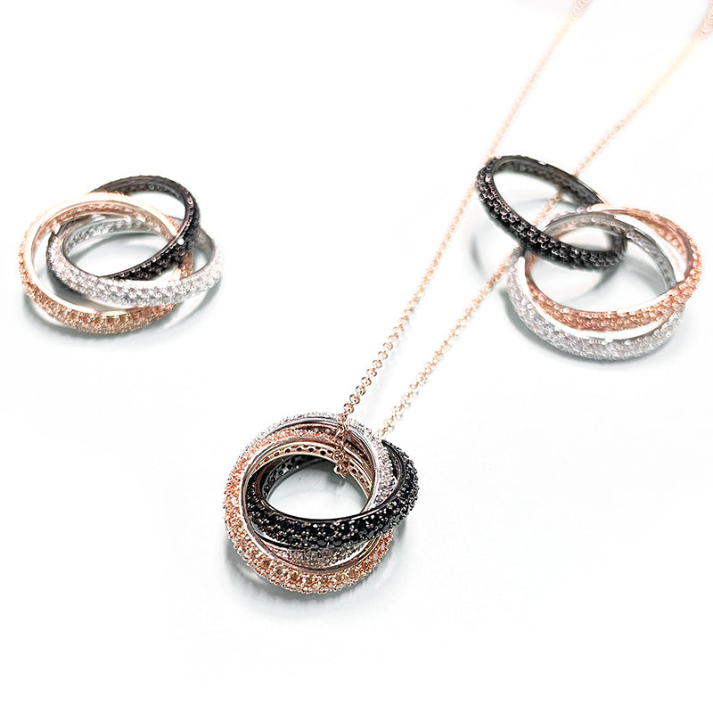 MADREPERLA™ Three-Color Ring Necklace