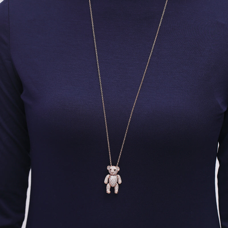 MADREPERLA™ Lebear Sherri Bear Brooch Necklace