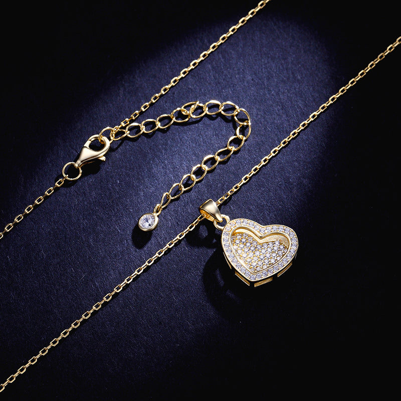 MADREPERLA™ Heart Diamond Pendant Necklace