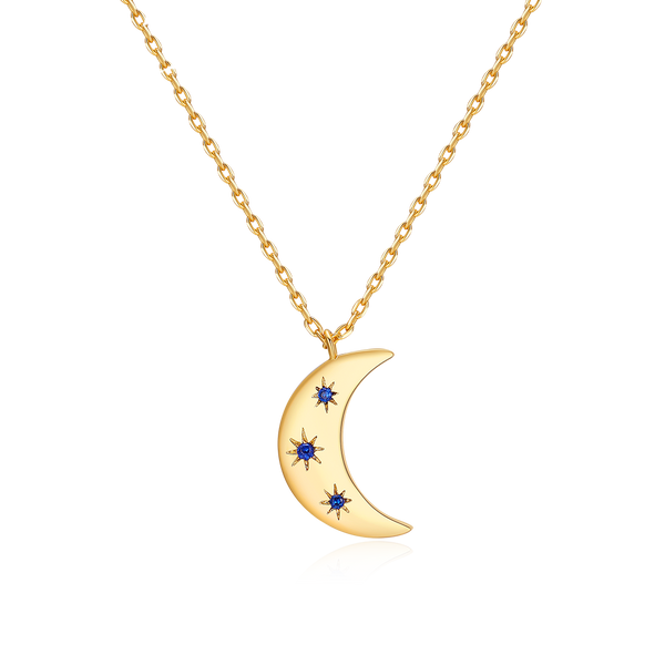 MADREPERLA™ Starry Night New Moon Necklace