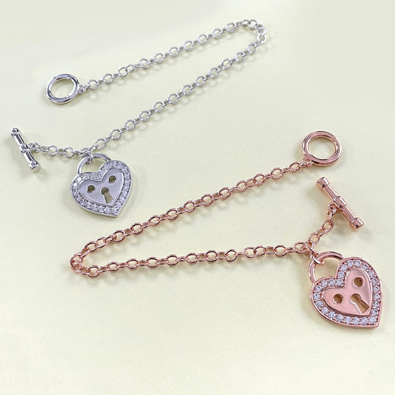 MADREPERLA™ Lock Heart Bracelet