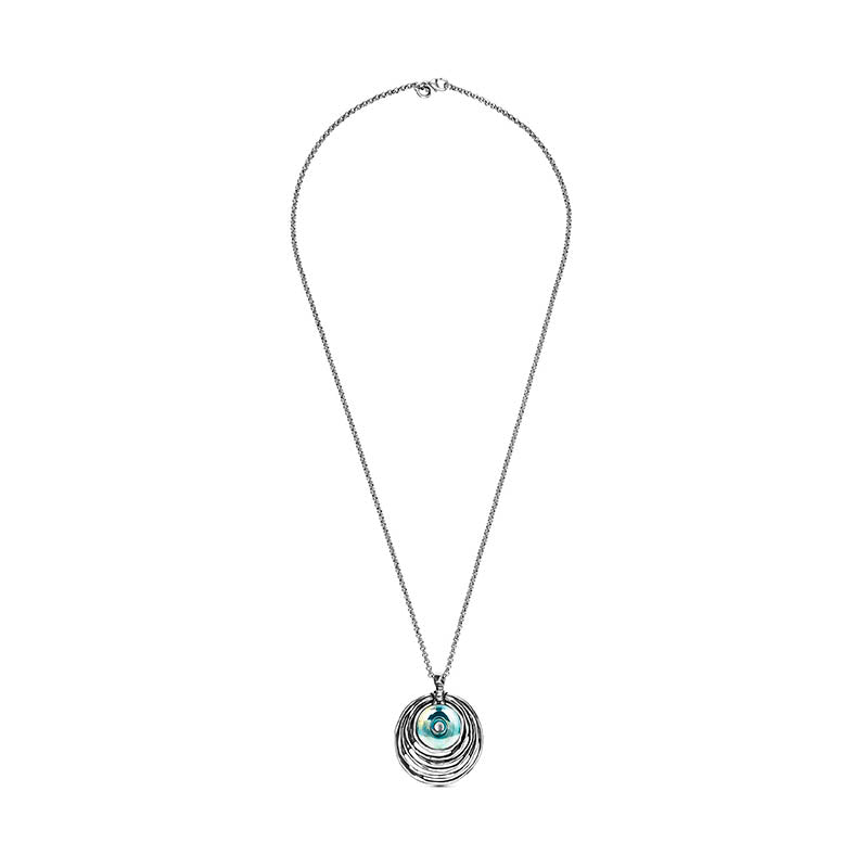 CICLÓN™ Crystal Spiral Pendant Necklace