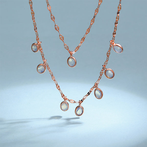 MADREPERLA™ Moonstone Ocean Carol Necklace