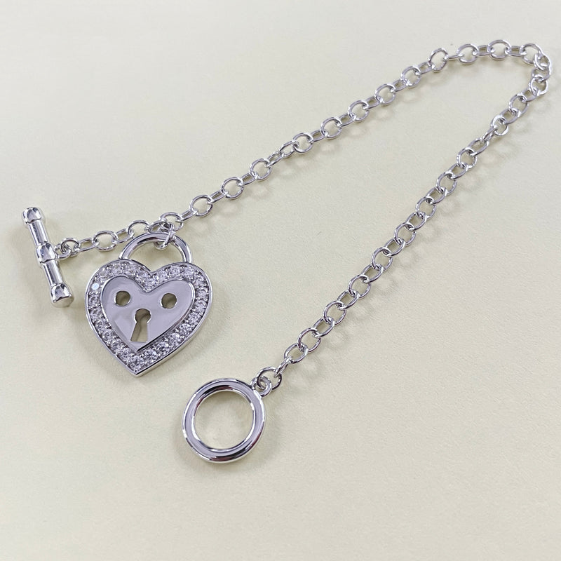 MADREPERLA™ Lock Heart Bracelet