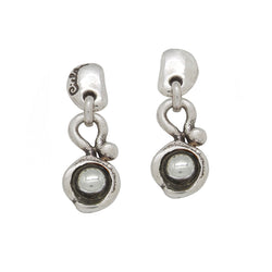 CICLÓN™ Antique Sterling Silver Prasiolite Earrings