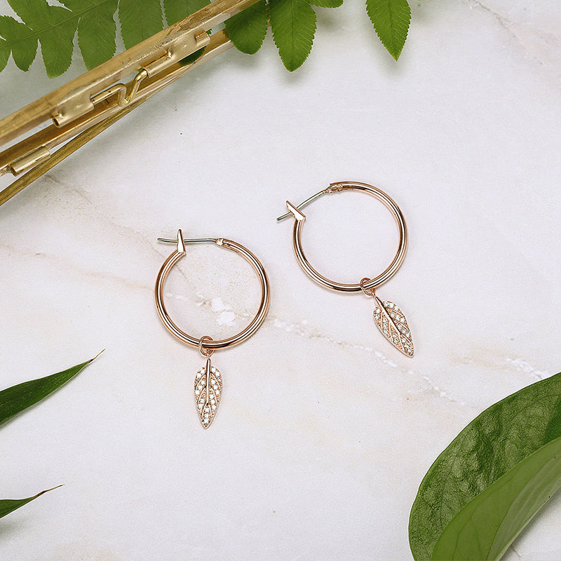 MADREPERLA™ Forest Leaf Earrings