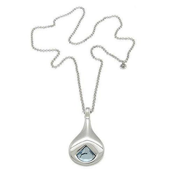 CICLÓN™ Emotion Long Chain Silver Crystal Necklace