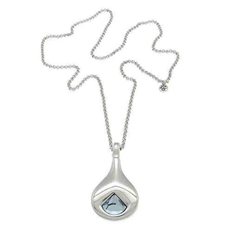 CICLÓN™ Emotion Long Chain Silver Crystal Necklace