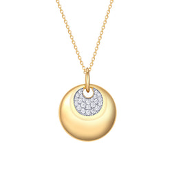 MADREPERLA™ Full Moon Diamond Pendant Necklace