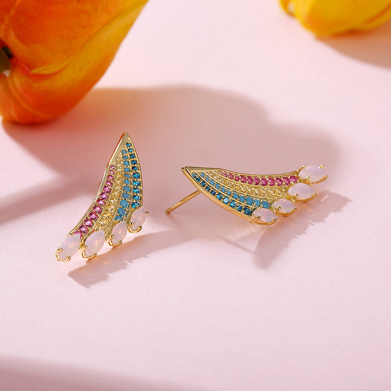 LADY PERLA™ Spring Rainbow 925 Sterling Silver Earrings