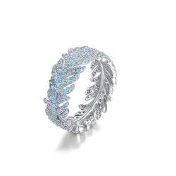 LADY PERLA™ Blue Leave 925 Sterling Silver Ring